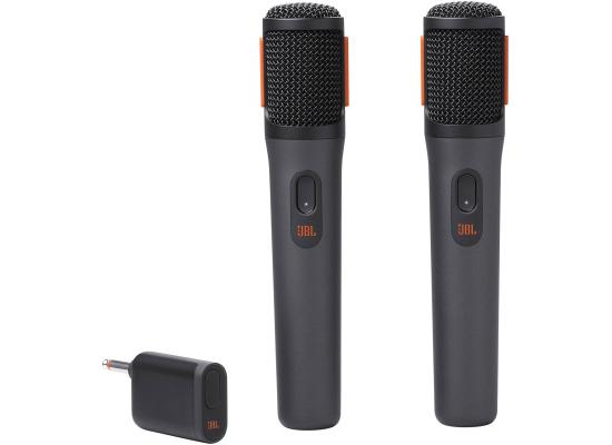 JBL PartyBox Wireless Mic - 2X Digital Wireless Microphones, Rechargeable Battery (20hrs - 700mAh), Clear Voice, Crisp Sound, Stable 2.4GHz Connection, Compatible with All PartyBox Speakers (Black)